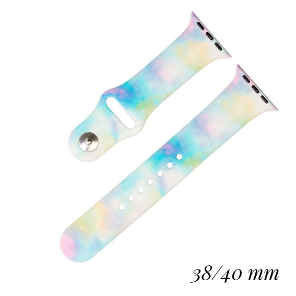 Silicone Tie Die Watch Band for Smaller Apple Watch Faces