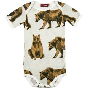 Milkbarn Bear Onesie Bamboo