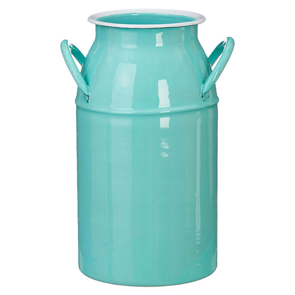 10.25” Turquoise Milk Can