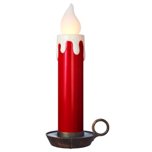 22.5" Metallic Red Battery Operated Candle