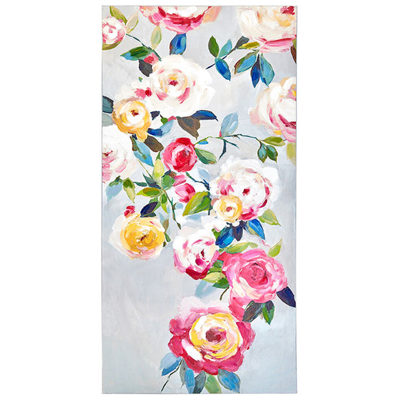 Long Vertical Floral Wall Art 35.5”