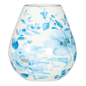 6.5" Watercolor Floral Vase Art