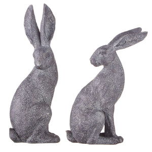 12.5" Speckled Finish Rabbit - 2 Assorted