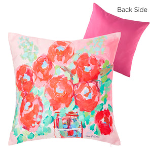 25" Love to Bloom by Kait Roberts Pillow