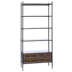 *DC* 79" Metal Etagere with Drawers - LOCAL PICKUP ONLY