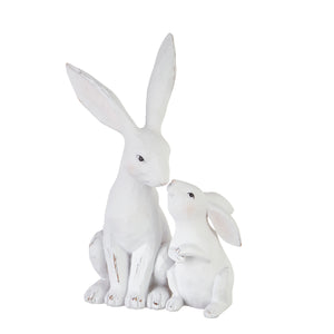 10.5" Bunny with Baby Figure