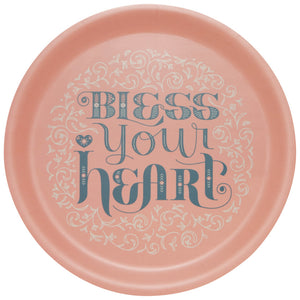 Now Designs Bless Your Heart Pink Tray
