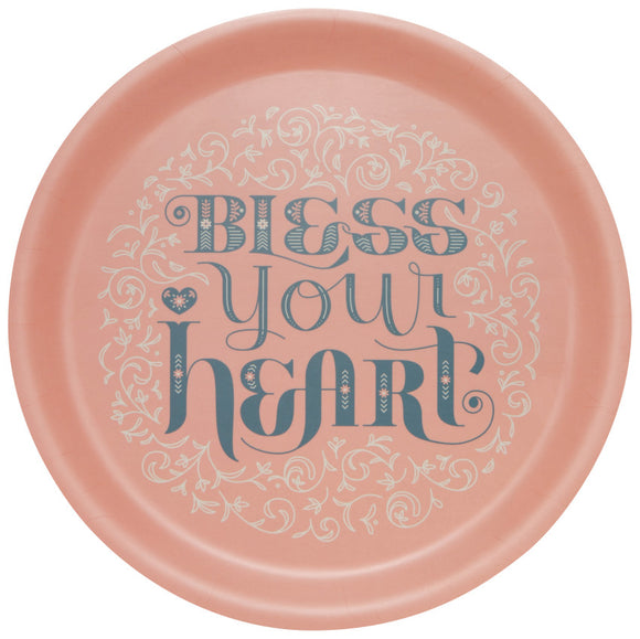 Now Designs Bless Your Heart Pink Tray