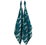 Milkbarn Whale Burp Cloths Bamboo Muslin