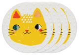 Meow Meow Ceramic Coaster Set Danica Studio
