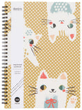 Meow Meow Cat Notebook Ring Bound