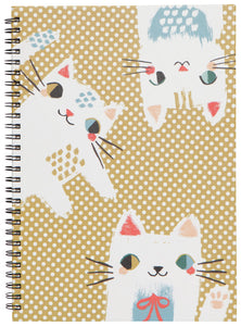 Meow Meow Cat Notebook Ring Bound