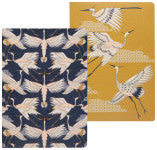 Notebook Set of 2 Flight of Fancy Cranes Danica Studio