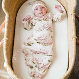Milkbarn Newborn Gown and Hat Gift Set Bear Bamboo