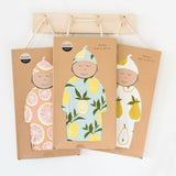 Milkbarn Newborn Gown and Hat Gift Set Bear Bamboo