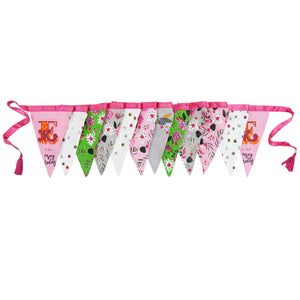 Ampersand Bunting in Pink & Green by House of Disaster