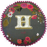 Ampersand H Cushion Pillow by House of Disaster