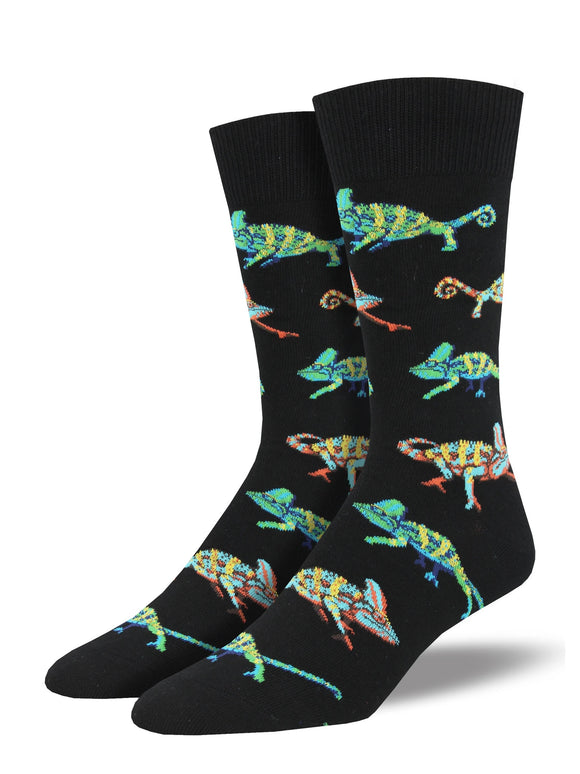 Men’s Socksmith One in a Chameleon Socks in Black