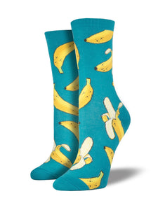 Women’s Socksmith Bananas Socks in Emerald Green