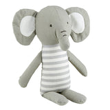 Linen Striped Elephant Plush Toy