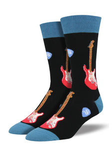 Men’s Socksmith Electric Guitars Socks in Black