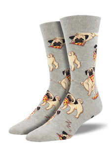 Men's Socksmith Pug & Pizza Socks