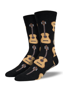 Men’s Socksmith Acoustic Guitar Socks in Black