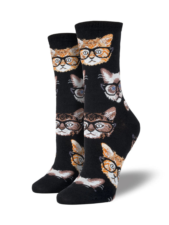 Women’s Socksmith Kittenster Cat Hipster Socks