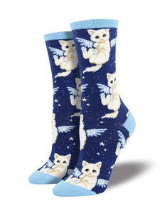 Women’s Socksmith Purrfect Angel Cat Socks