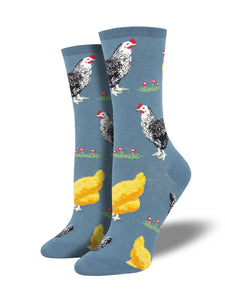 Women’s Socksmith Bock Bock Chicken Socks in Blue