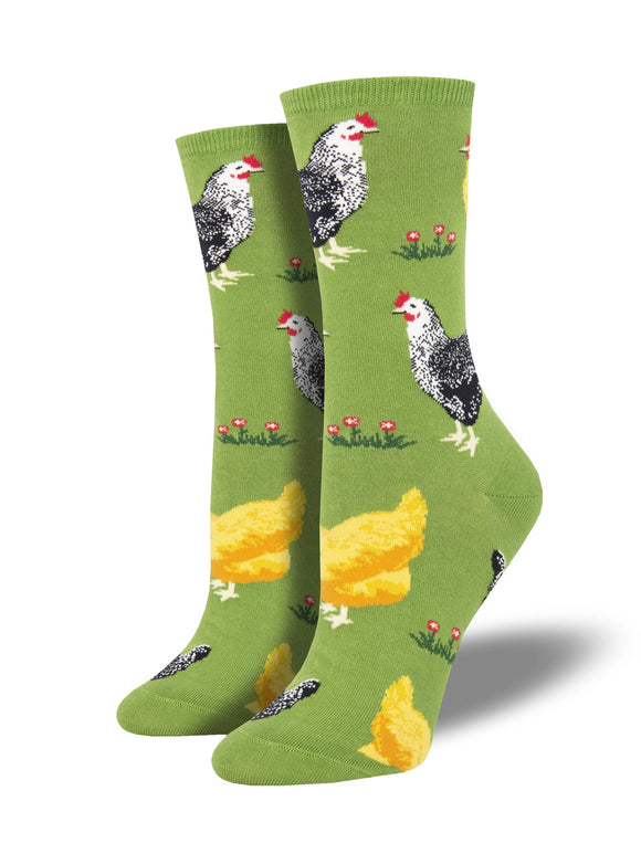 Women’s Socksmith Bock Bock Chicken Socks in Green