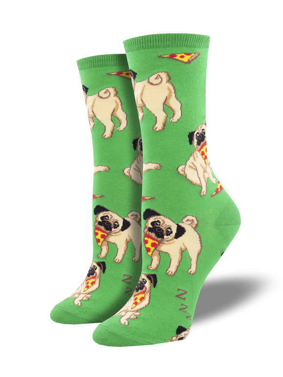 Women’s Socksmith Man’s Best Friends Pug & Pizza Socks