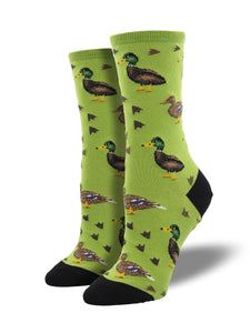 Women’s Socksmith Socks Lucky Ducks Green