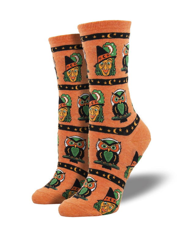 Women’s Socksmith Socks Witchcraft Wonders Orange
