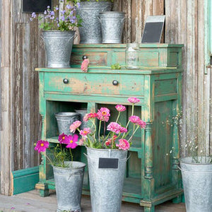 Park Hill Florist’s Cabinet in Distressed Green - Local Pick Up Only