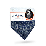 Reflective Dog Bandana in Blue - Medium/Large