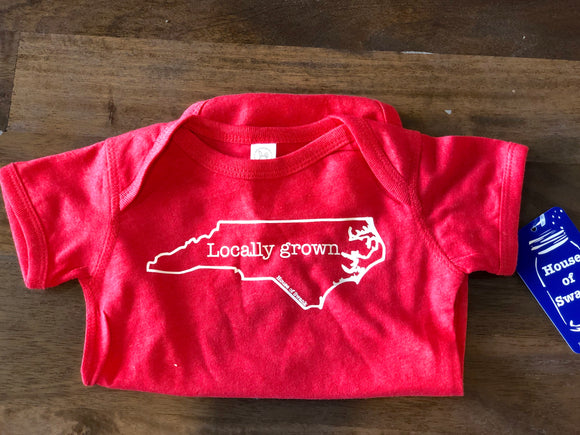 Locally Grown Onesie in Red House of Swank
