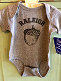 Raleigh Acorn Onesie in Gray House of Swank
