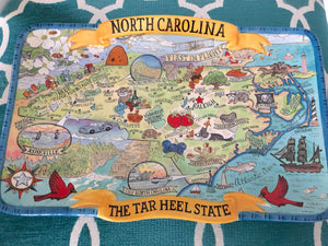 Rectangle North Carolina Platter 12.75” x 8.25”