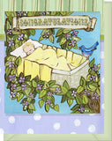 Welcome Baby Congratulations Greeting Card - Blank Inside - Rock-a-bye Baby in Tree with Bird