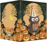 Halloween Trick or Treat Owl Greeting Card - "Wishing you..."