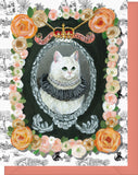 "Marie Catoinette" Cat Notecard - Blank Inside