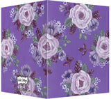 All Purple & White Floral Design - Blank Note Card