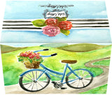 Small Enclosure Card - Bicycle with Flowers