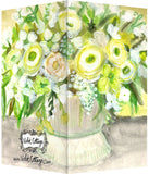 Small Enclosure Card - Vase with Yellow & White Flowers