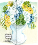 Small Enclosure Card - Vase with Yellow & Blue Flowers