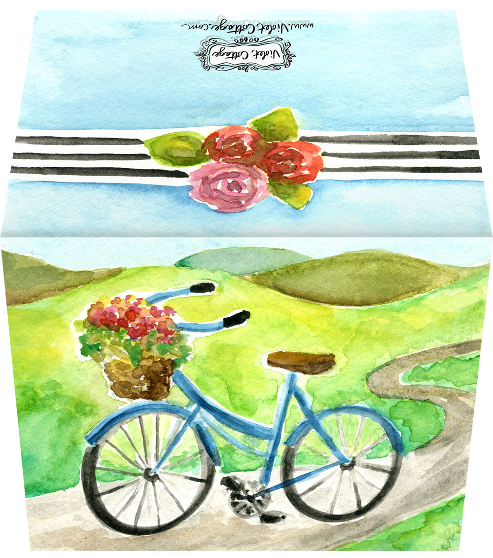Watercolor Bicycle - Blank Notecard
