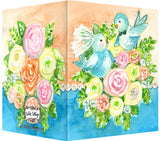 Vintage Lovebirds Wedding Greeting Card - Congrats to the two lovebirds