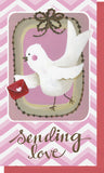 Small Enclosure Card - Sending Love Bird