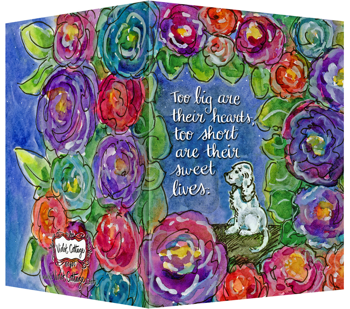 Sympathy Dog Greeting Card - Heartfelt Condolences